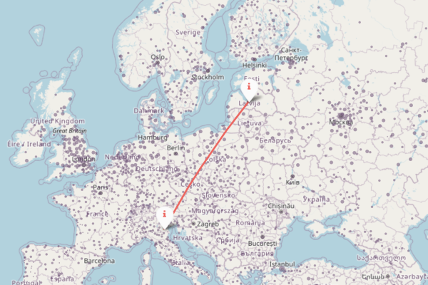 Karte, kura informē par klimatu pasaulē 2080. gadā