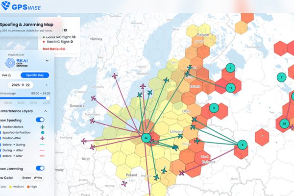 GPS traucējumu karte